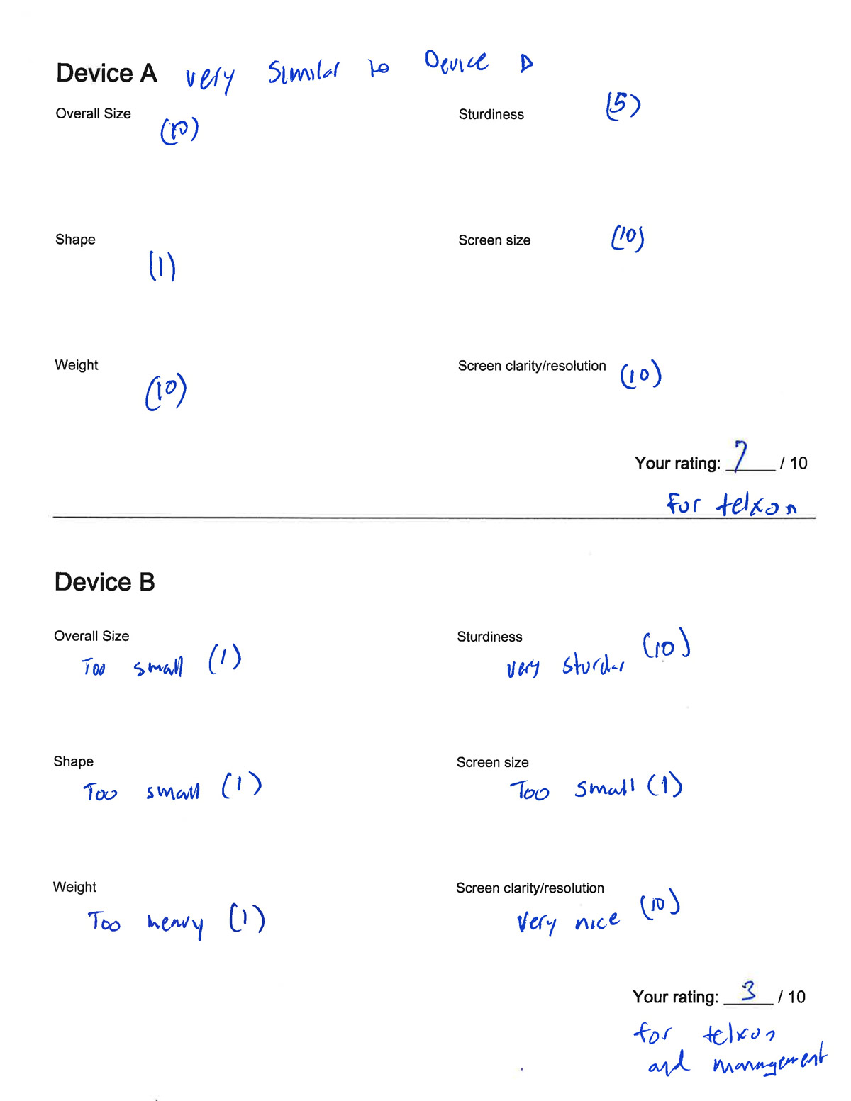 Device research — option 1