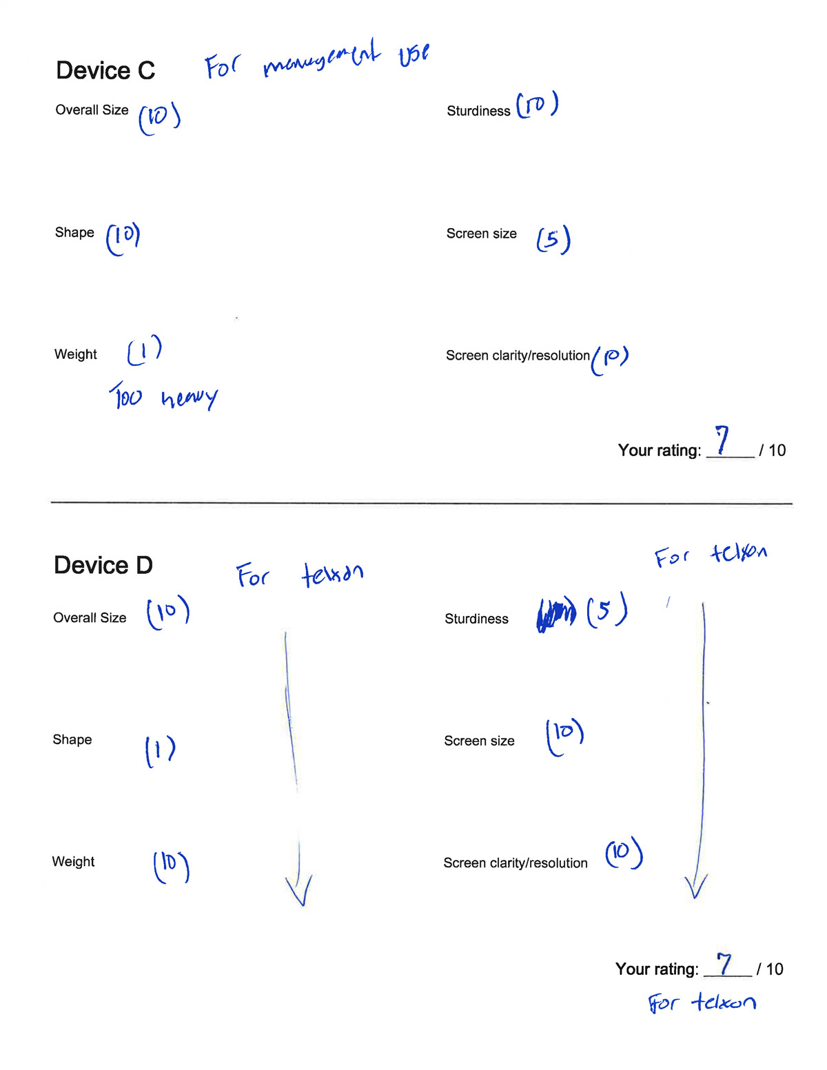 Device research — option 2
