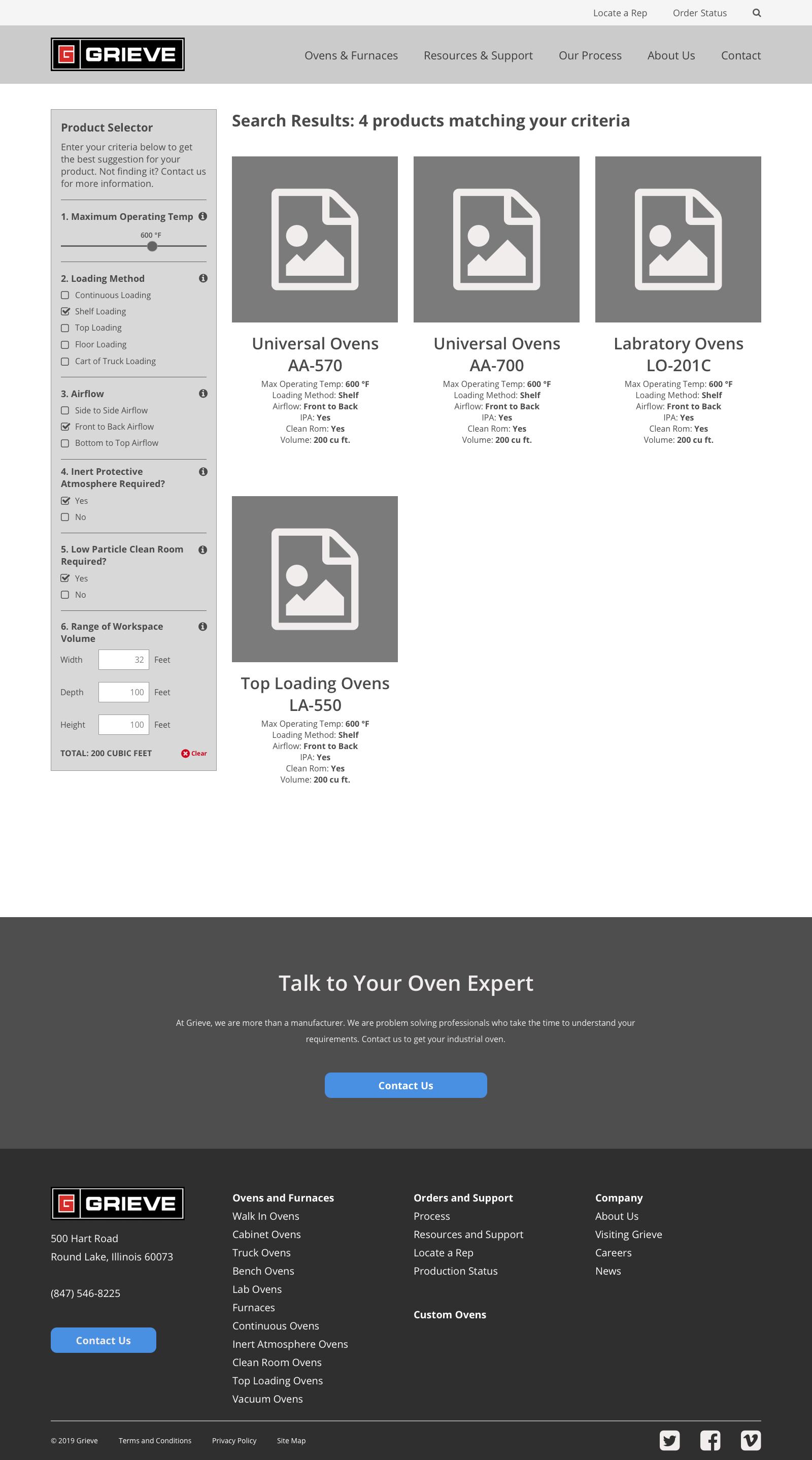 Product Finder — full view
